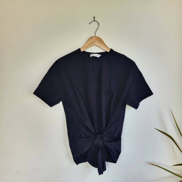 Cedric Charlier Elongated Hem Tee - Black - Picture 8 of 11